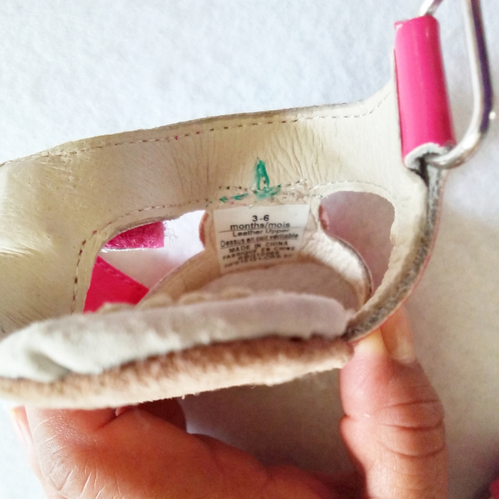 Robeez Kids Pink Strawberry Sandals - Picture 8 of 9